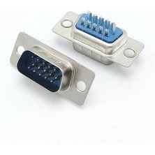 Ecosell 15 Pin Erkek Konnektör VGA Erkek Konnektör Lehim Tipi VGA Erkek Konnektör