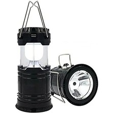 Ecosell Güneş Enerjili Kamp Feneri Solar Şarjlı Işıldak Şarj Girişli