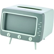 Ecosell Masaüstü Retro Telefon Tutucu, Masaüstü Peçetelik Cep Telefonu Standı (Yeşil)