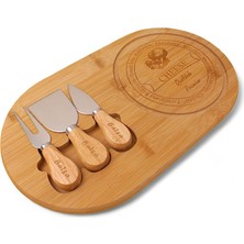 Ecosell Bambu Peynir Sunum Tabağı, Meyve Yiyecek Tahta Sunum Tabağı 4 Parça | Doğal ve Şık Bambu Peynir Sunum Tabağı - Lezzetli Atıştırmalıklarınızı Şık Bir Şekilde Sunun!