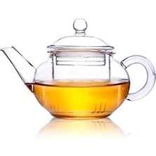 Ecosell Cam Bitki Çayı Demliği 250 ml - Cam Süzgeçli Demlik