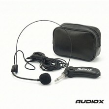 AUDIOX Audıox HKM-100 | Kafa Mikrofonu Headset Mikrofon - 6 Metre Kablolu - Taşıma Çantalı - 6.35MM Jak - Condenser