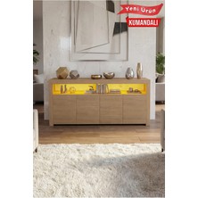 PlatinReyon Sur Ledli Tv Ünitesi 164 cm Beyaz