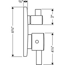 Ecosell 04231000 S Termostatik With Volume Control And Diverter, Chrome By