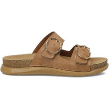 Polaris 167196.Z6FX Taba Kadın Düz Terlik