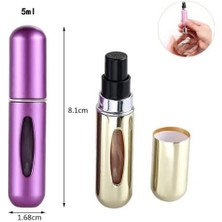 Ecosell Doldurulabilir Parfüm Şişesi, Cep Boy Tekrar Doldurulabilir Parfüm Şişesi 5 Ml, Çanta Boy Taşınabilir Parfüm Dolum Şişesi Asorti