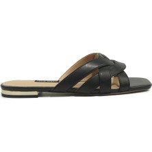 Nine West Etsınar 6fx Siyah Kadın Düz Terlik