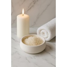 Ecosell Lümin Modern Beyaz Dekoratif Kase – El Yapımı Minimalist Tasarım