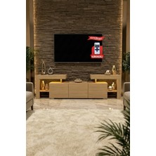 PlatinReyon Burc Ledli Tv Ünitesi 200 cm