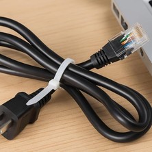 Ecosell 450MM Beyaz Kablo Bağı (100’LÜ Paket) – Dayanıklı Naylon Plastik Kelepçe, Elektrik, Kablo ve Ev Kullanımı Için, Geniş ve Uzun Zip Ties