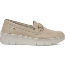 Polaris 5 Nokta 105701.Z6FX Bej Kadın Loafer