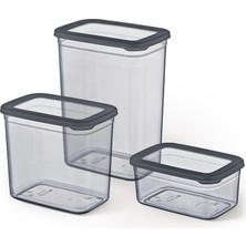 Ecosell Life Tower Premium 9’lu Dikdörtgen Saklama Kabı Seti – 3 Farklı Boy, Kilitli Kapak, Dikey Tasarım, Bpa Içermez