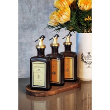 Ahşap Standlı 3’lü Amber Gold Zeytinyağı ve Nar Ekşisi Seti