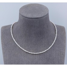 Taşmir Sertifikalı 925 Ayar Gümüş Gerçek Kum Inci Kolye