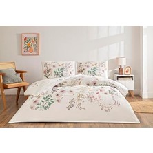 Ecosell Elowen  Standart Pamuk Nevresim Takımı, Yeşil, Tek Kişilik