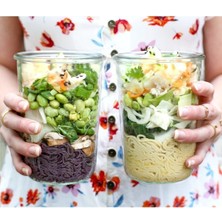 850 ml Kapaklı Temiz Kavanoz Seti, 2'li Paket, Dayanıklı ve Şık Tasarım