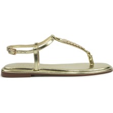 Nine West Orıa 6fx Altın Kadın Düz Sandalet