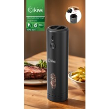 kiwi Kompakt Şarjlı Otomatik Baharat Değirmeni Tuz ve Karabiber Öğütücü Mercan Renkli Pratik Tasarım