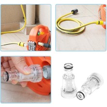 Ecosell Basınçlı Yıkayıcı Adaptörü, 3 Parça Bahçe Hortumu Bağlantı Filtresi, 3/4 Inç Plastik Basınçlı Yıkayıcı Hızlı Bağlantı Seti, Yüksek Basınçlı Yıkayıcılar Için Musluk Adaptörü