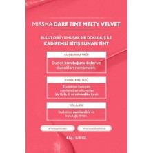 Ecosell Mıssha Uzun Süre Kalıcı, Bulaşma Yapmayan, Kadifemsi Bitiş Sunan Tint Dare Tint Melty Velvet (Rose Letter)