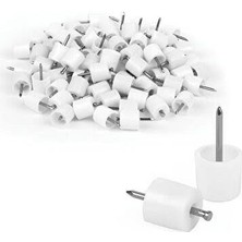 Ergün Store Çivili Raf Pimi Beyaz (50 Adet)