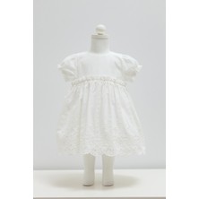 Caramell Soft Lace Elbise - Ekru - 62-68 cm Ekru