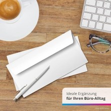 Ecosell 100 Adet Kendinden Yapışkanlı Para Belge Diplomat Zarfı Geniş 24,5CM-11CM