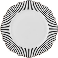 Ecosell New Romantıc Kırmızı Ince Çizgili Pasta Tabağı 21CM