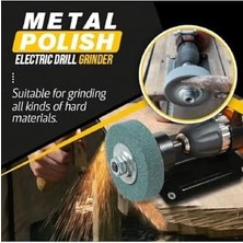 Ecosell Bileme Eğeleme Parlatma Için Elektrikli Matkap Stand Değirmen Taşı Polisaj Diski ve Braket Tabanı