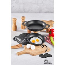 3'lü Döküm Sahan Seti, 18-20-22 Cm, Dayanıklı ve Şık Tasarım