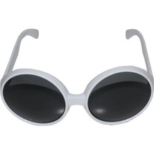 MiraLive 80 Li Yıllar Beyaz Renk Nostalji Yeşilçam Parti Gözlüğü