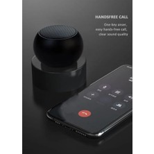 Ecosell Taşınabilir Bluetooth Speaker Seyahatlerde Bisiklet Sürüşleri ve Doğa Gezilerinde Kullanıma Uygun Mini Kablosuz Hoparlör M3 Siyah (Siyah)