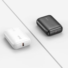 Ecosell Juo 10000MAH 20W Usb-A + Usb-C Powerbank Taşınabilir Hızlı Şarj Cihazı Beyaz