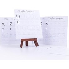 Ecosell Bimotif 39LU Harf ve Rakamları Öğreniyorum, 12 x 13 cm Karton Çalışma Kart Seti