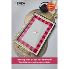 Modern 48X29 cm Çay, Kahve ve Kahvaltılık Sunum Tepsisi