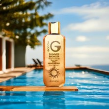 Ecosell Goccia Shimmer Bronzer 150ML Simli Bronzlaştırıcı – Cildinizde Parlayan Güzellik, Işıltınızı Yansıtın