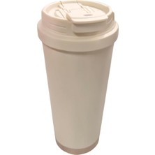 Ecosell Çelik Içli Termos Bardak 500 ml Krem