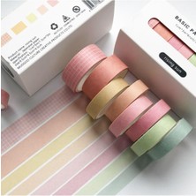 Ecosell Guguk Rising Sun Temalı 7 Renkli Washi Bant • Sticky