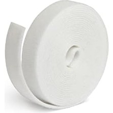 Ecosell 5 Metre Kablo Düzenleyici Toplayıcı Cırt Cırt Beyaz