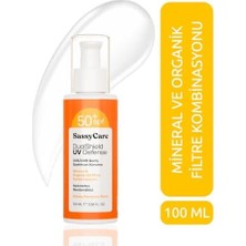 Ecosell Sassycare Dualshield Uv Defense Spf 50+ Güneş Koruyucu Krem, Uva/uvb Geniş Spektrum, Mineral ve Organik Filtre, 100 ml
