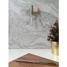 Ecosell Mct Ahşap Mıknatıslı Duvara Monte Dişbudak Ahşap Bıçak Bloğu ve Bıçak Tutucu - 2 Bıçak Kapasiteli