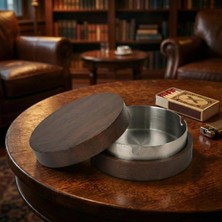 Eco Lounge Kahverengi Bambu Kapaklı Küllük