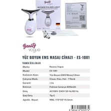 Ecosell Boyun Yüz Sıkılaştırıcı Kırışıklık Giderme Aleti, Çift Çene Azaltıcı Titreşim Masajı Kırışıklıklar Görünüm Giderme ve Yüz Için Cilt Sıkılaştırma, Boyun