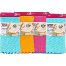 Ecosell Desenli Kumaş 30X40 cm Iz Bırakmaz Mikrofiber Cam Bezi 8'li Set