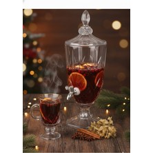 Elina 3 Lt Cam Sebil Şerbetlik, Partili ve Pratik Kullanım Için Ideal