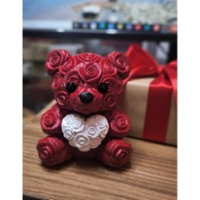 Eco Lounge 10 cm 3D Kalp Tutan Ayıcık Dekoratif Sevgililer Günü Hediyesi