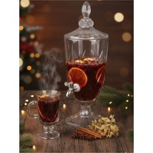 Cam Sebil Şerbetlik 3l, Musluklu, Partiye Uygun, Şık ve Kullanışlı