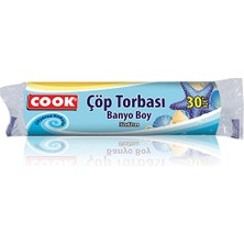 2 Adet Cook Çöp Torbası Banyo Boy Okyanus Kokulu 30'lu