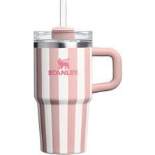 2 Adet Stanley The Quencher H2.0 Flowstate Tumbler Pipetli Termos Peach Whip Cabana Gloss 0.6 Litre