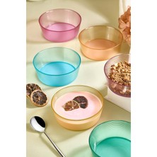 Şık 6 Parça Cam Dondurma ve Meyve Kase Seti, Modern ve Dayanıklı